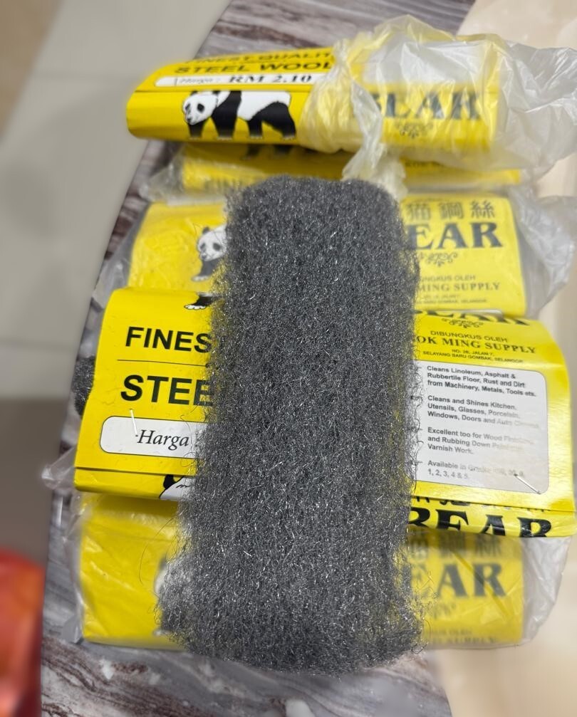 Finest Quality Steel Wool For Mutlipurpose Cleaning 40gm +- 6 Packs