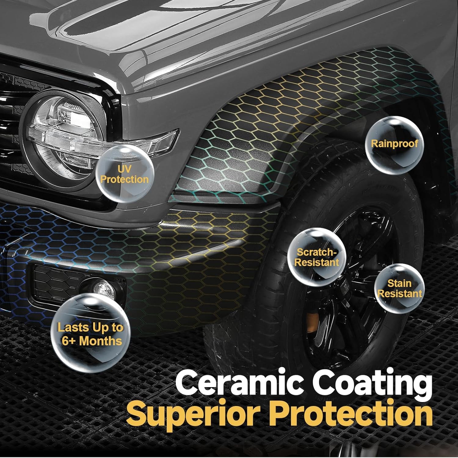 Plastic Restorer for Cars, Not a Dressing, Black Trim Restorer, Ceramic Crystal
