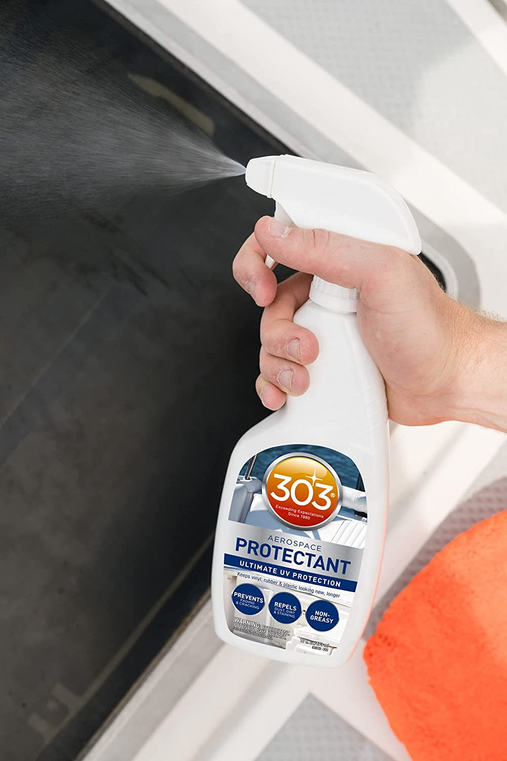 Marine Aerospace Protectant Spray – UV Protection, Repels Dust, Dirt, & Staining