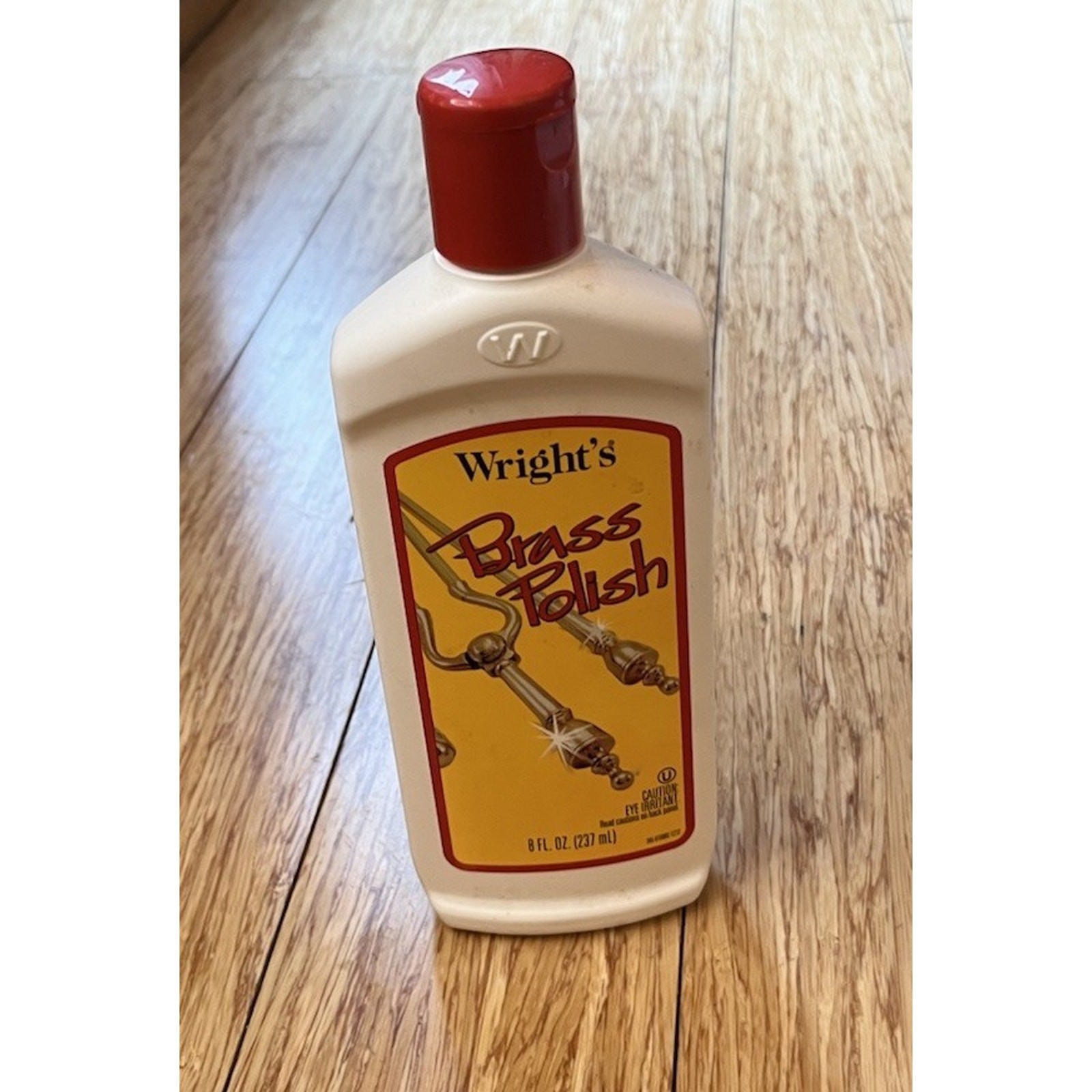 Wright’s Brass Polish Discontinued Rinses Off 95% Full Copper Chrome Bronze Pwtr