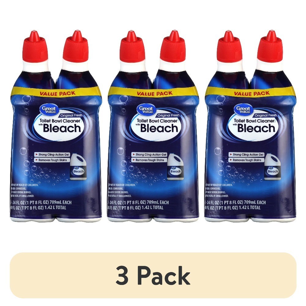 Toilet Bowl Cleaner Refills Fresh Scent 24 Fluid Ounces 3 Pack