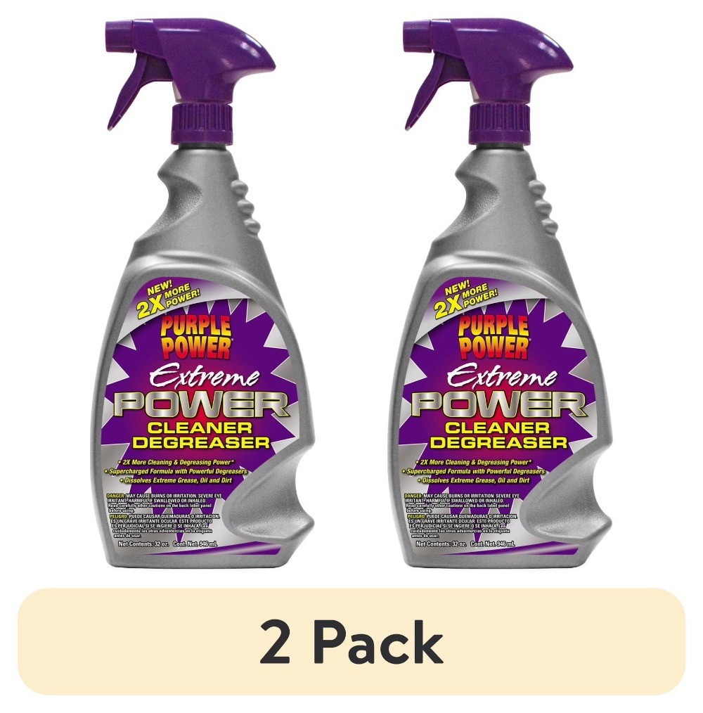 (2 pack) Power Cleaner/Degreaser for Vehicles, Engines and Garages (32oz)