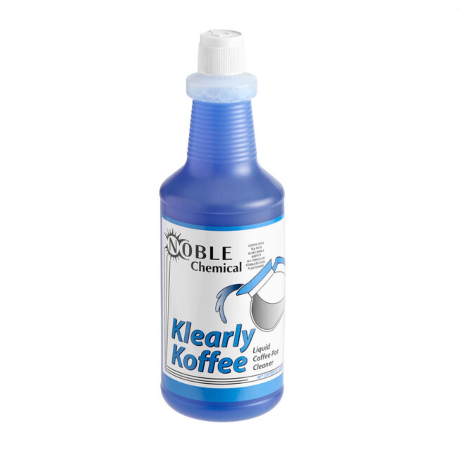 Noble Klearly Koffee 1 Qt. / 32 oz. Concentrated Liquid Coffee Pot Cleaner Bottl