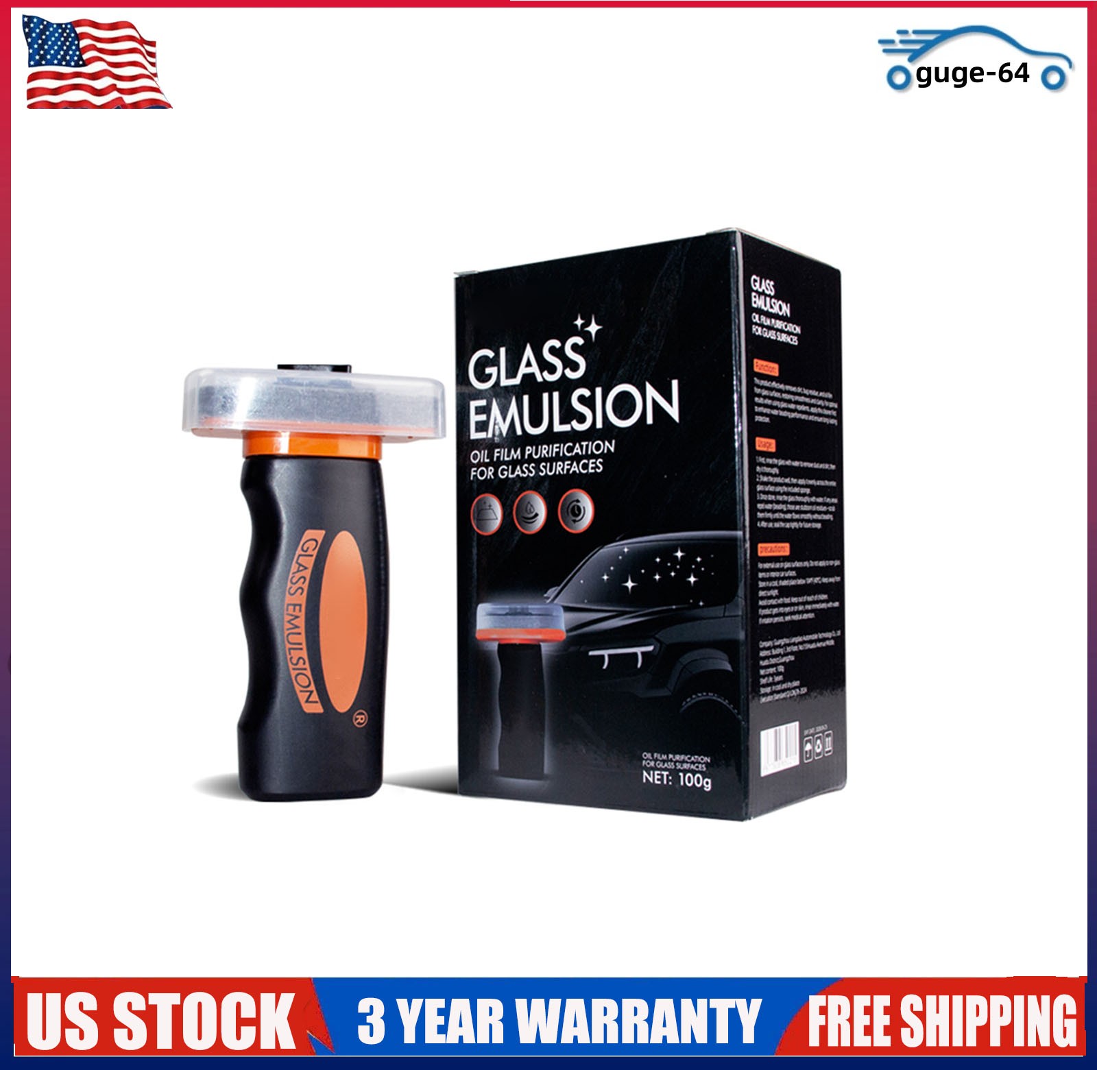 2026 New Automotive Cleaner Oil Film Remover Cleaning Brush for Car Window Glass