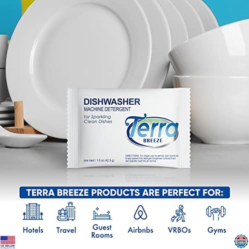 Automatic Dishwasher Detergent Powder 1.5 oz Packets – 200 Count