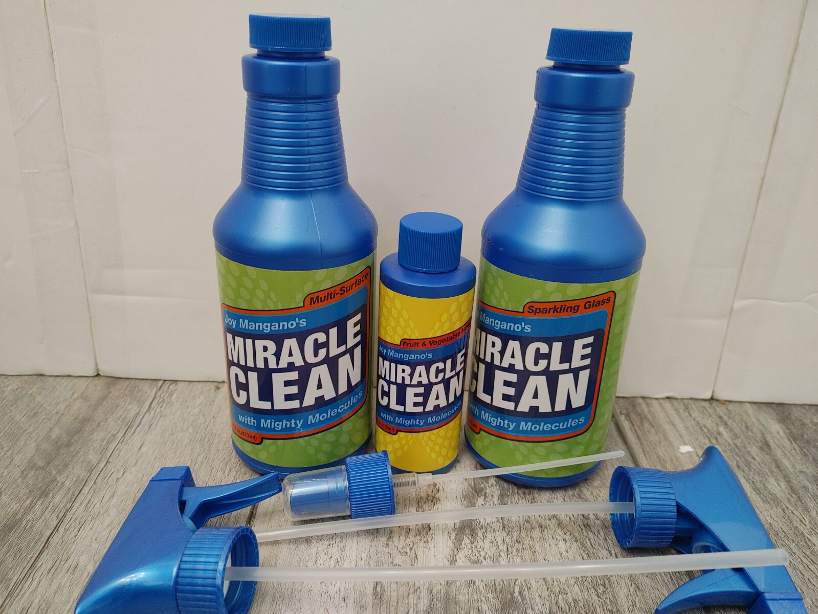 Joy Mangano’s Miracle Clean with Mighty Molecules Sparkling Glass 16.OZ (3PK)