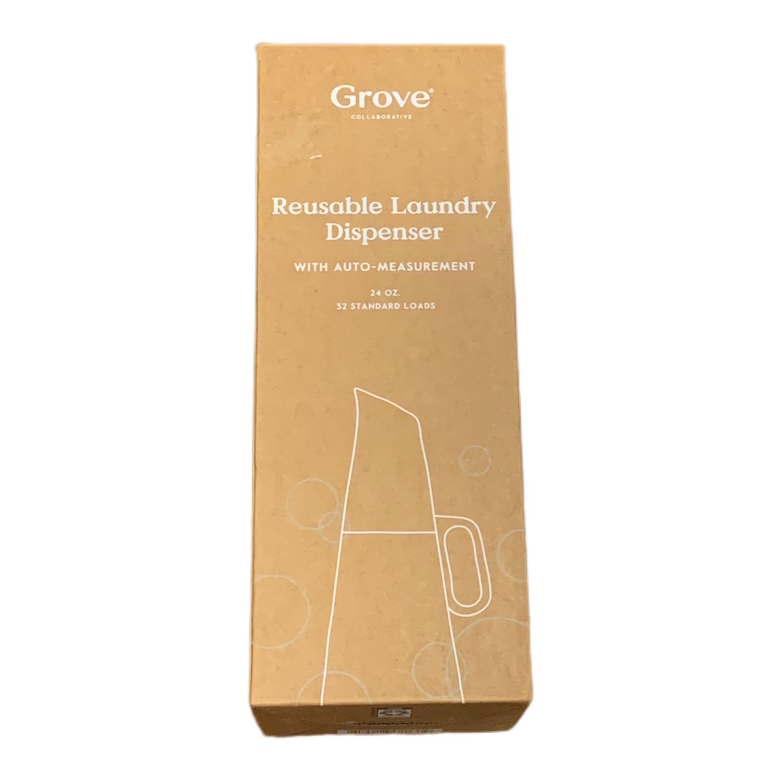 Grove Collaborative Laundry Detergent Dispenser Clear Recycled Glass Housewares