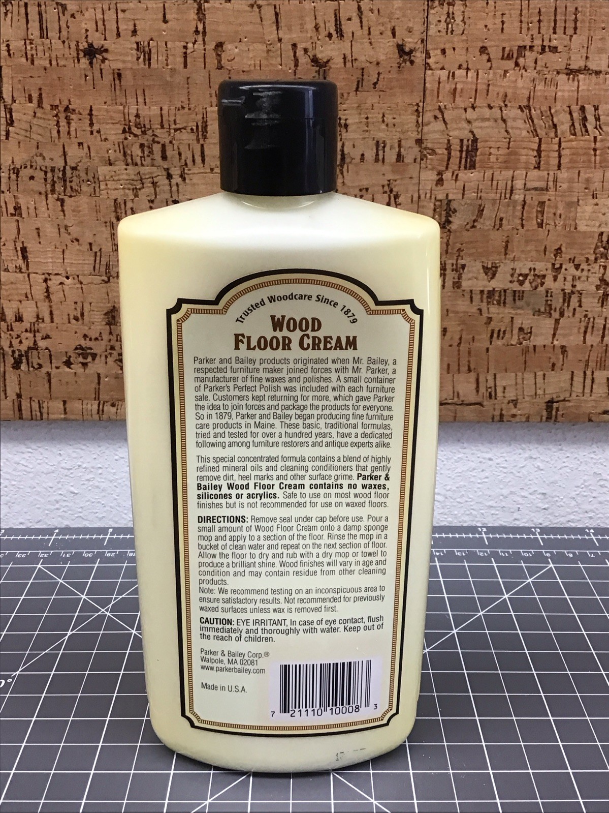 PARKER & BAILEY WOOD FLOOR CREAM – Use on Hardwood, Laminated or Faux Finished