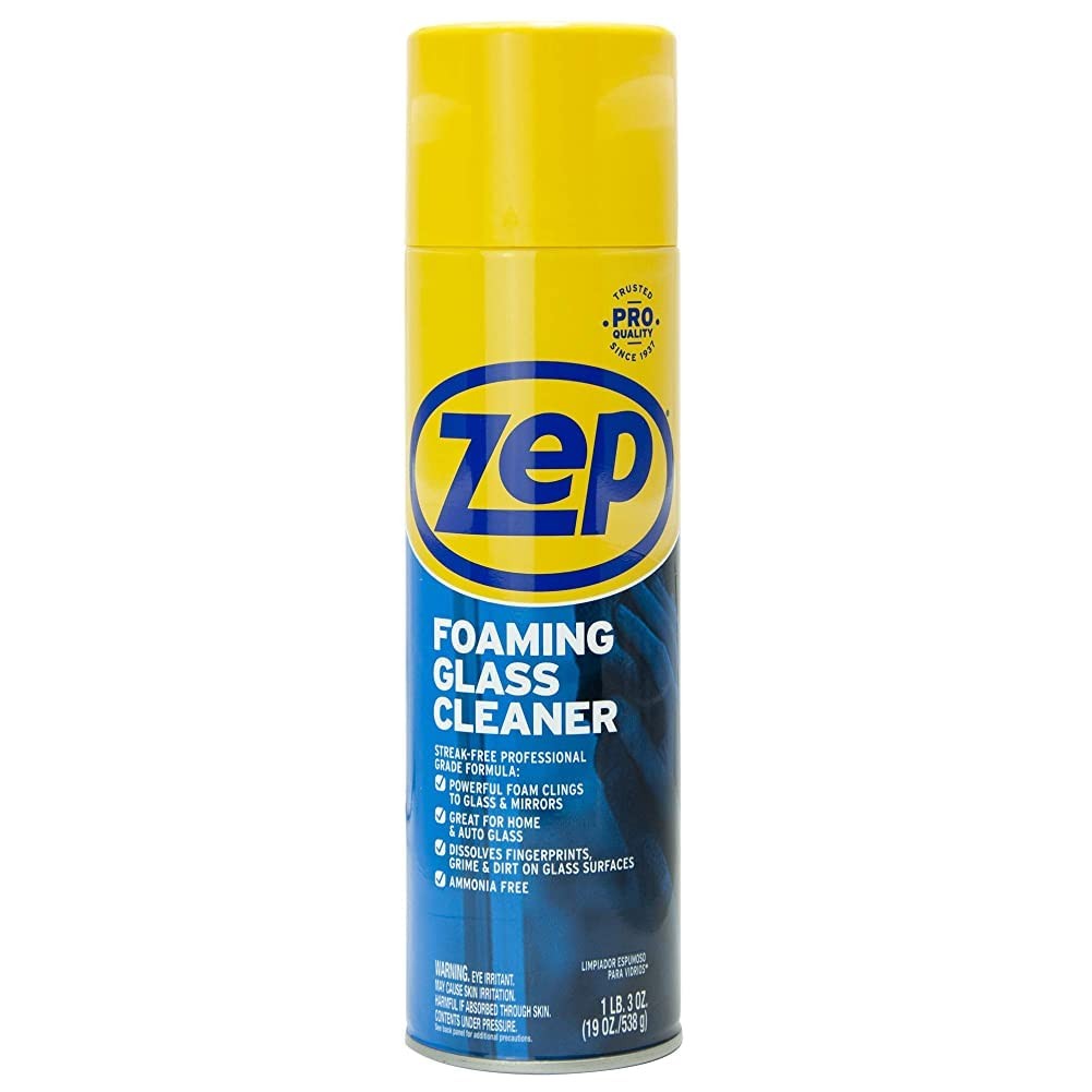 Premium 19 Ounce Glass and Mirror Cleaner Foam Aerosol for Easy Cleaning
