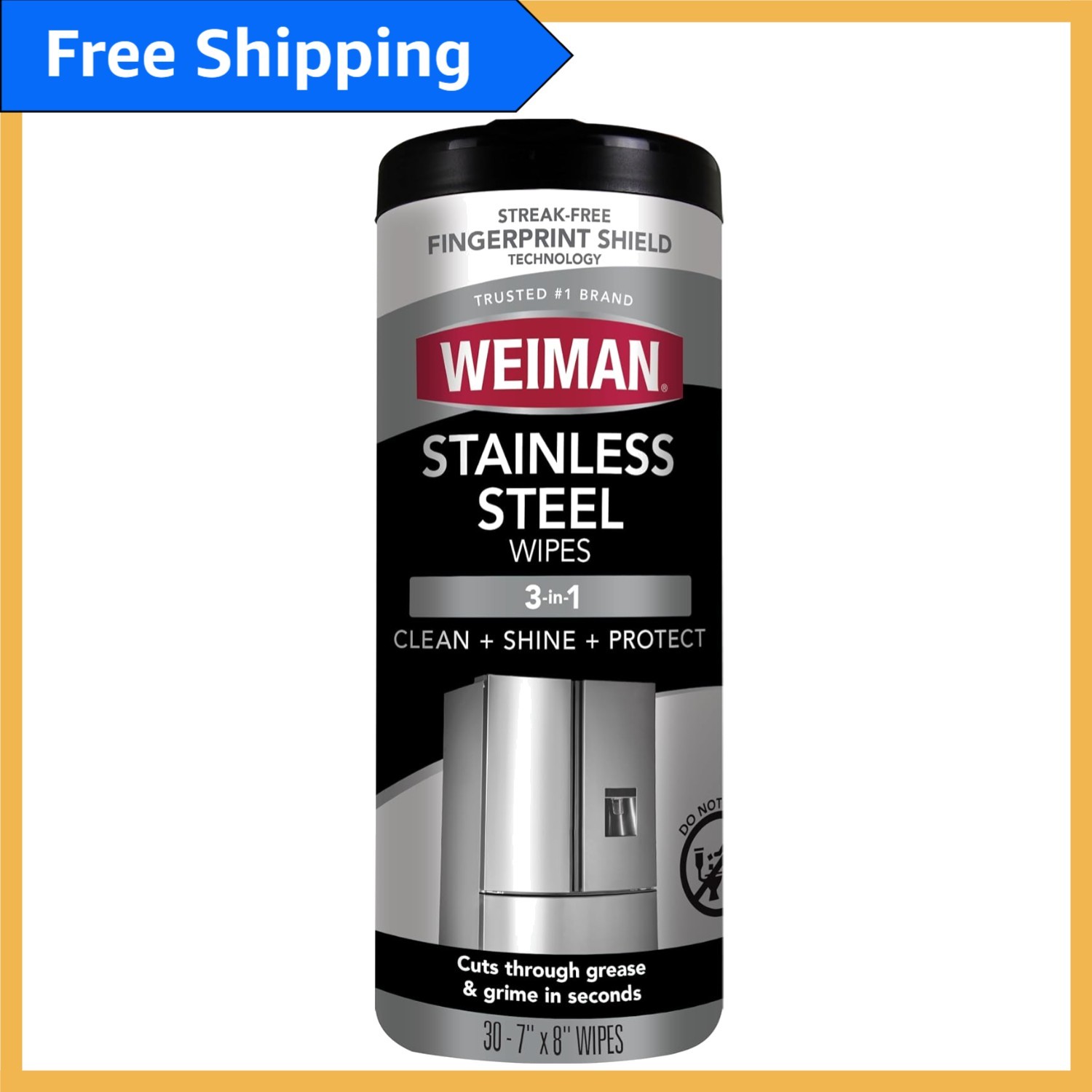 30 Unscented Stainless Steel Cleaning Wipes for Effortless Shine – Non-Abrasive