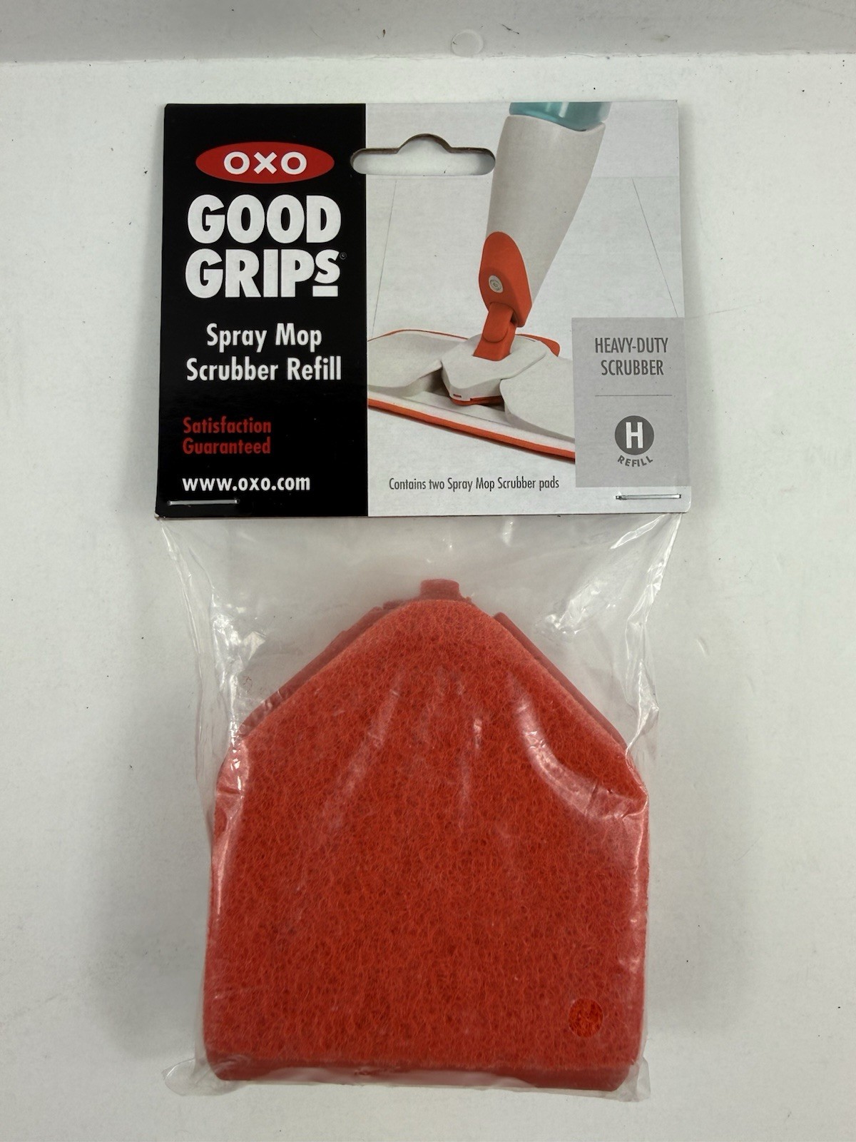 Lot Of 3- OXO Good Grips Spray Mop Scrubber Refills H (3-2packs)