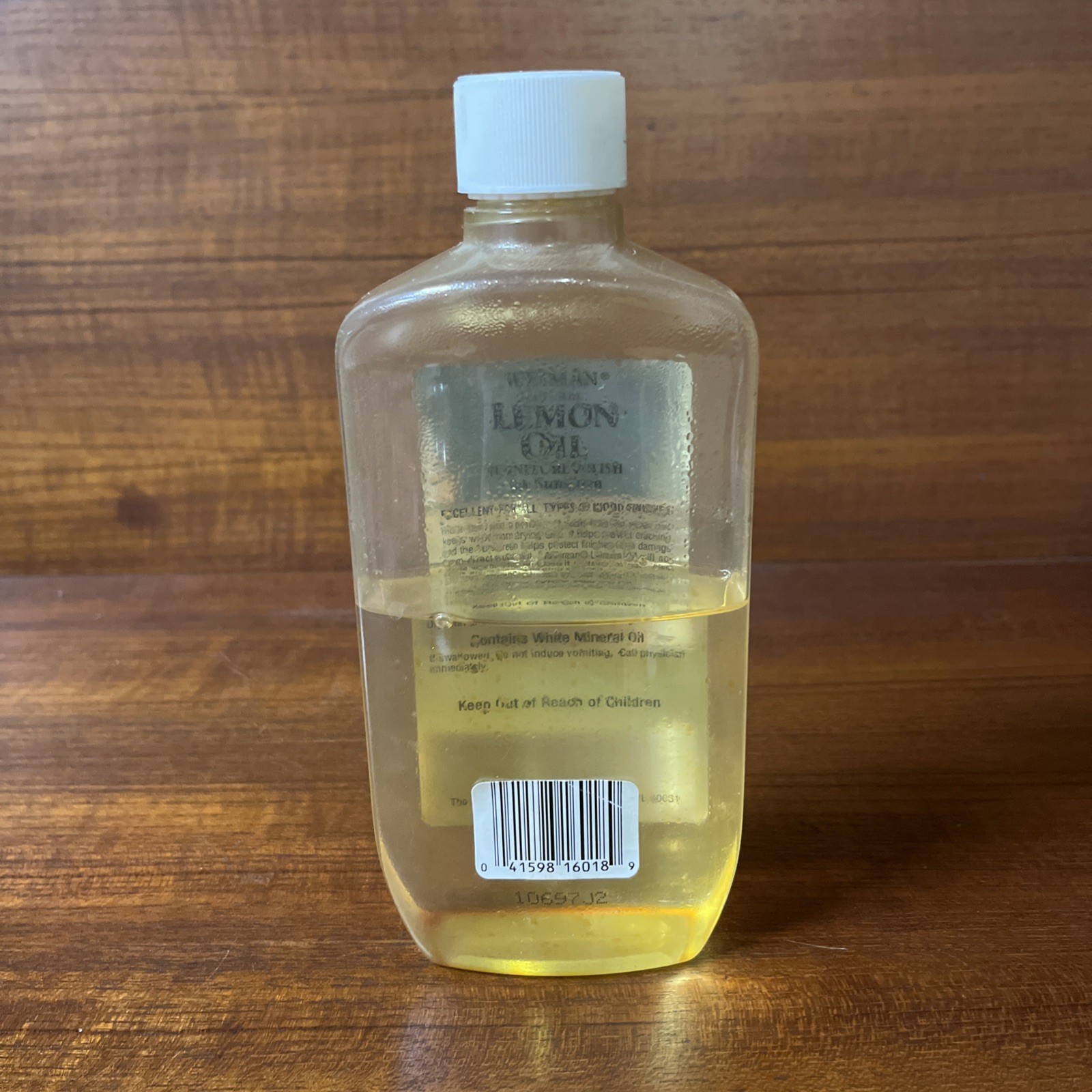 Weiman Natural Lemon Oil Furniture Wood Polish w/ Sunscreen 16 oz 50% Full