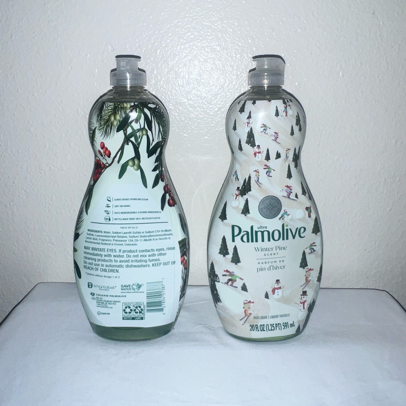 Palmolive Ultra Dish Liquid Soap White Spruce & Winter Pine, 20 fl oz 2 Pack