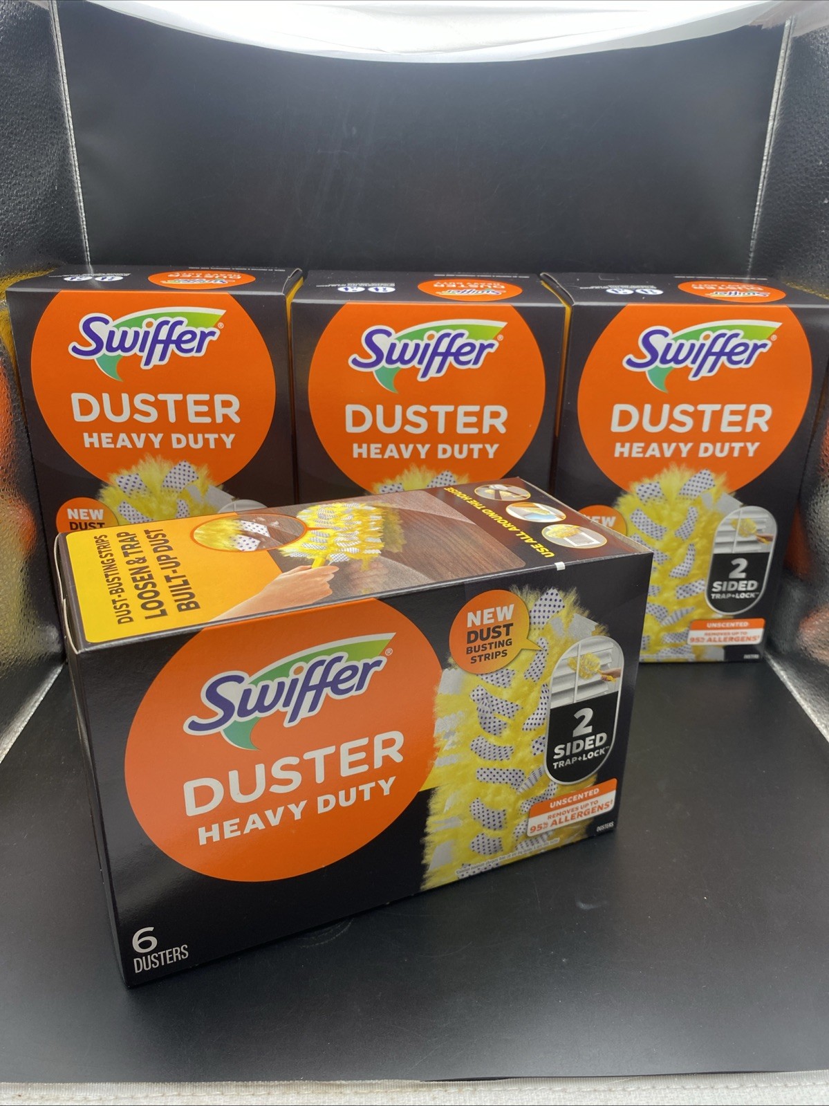 4x Swiffer Heavy Duty Dusters Microfiber Heavy Duty Duster Refill 6 pk