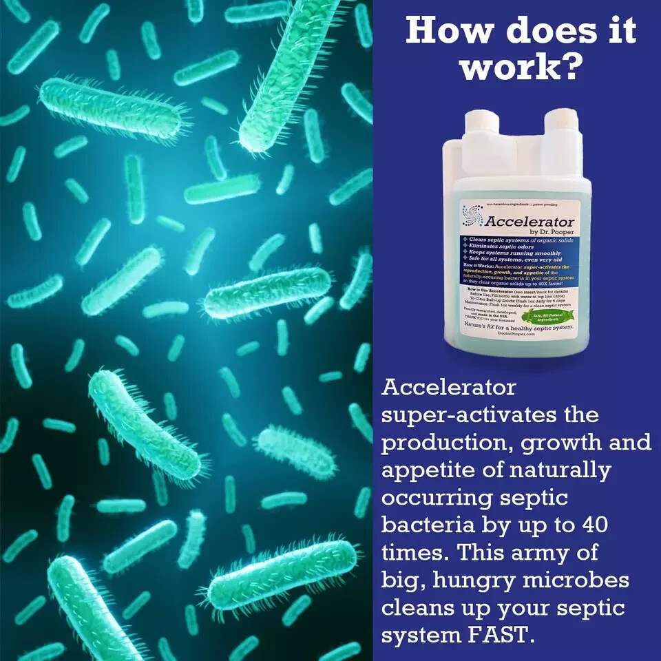 Dr. Pooper Accelerator Septic Tank Treatment – Environment- Septic Friendly