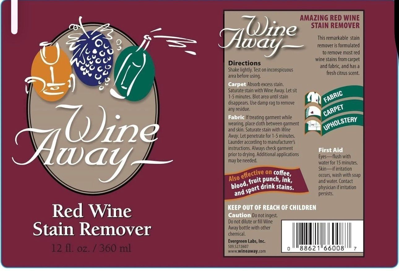 Wine Away Red Wine Stain Remover – 12Oz