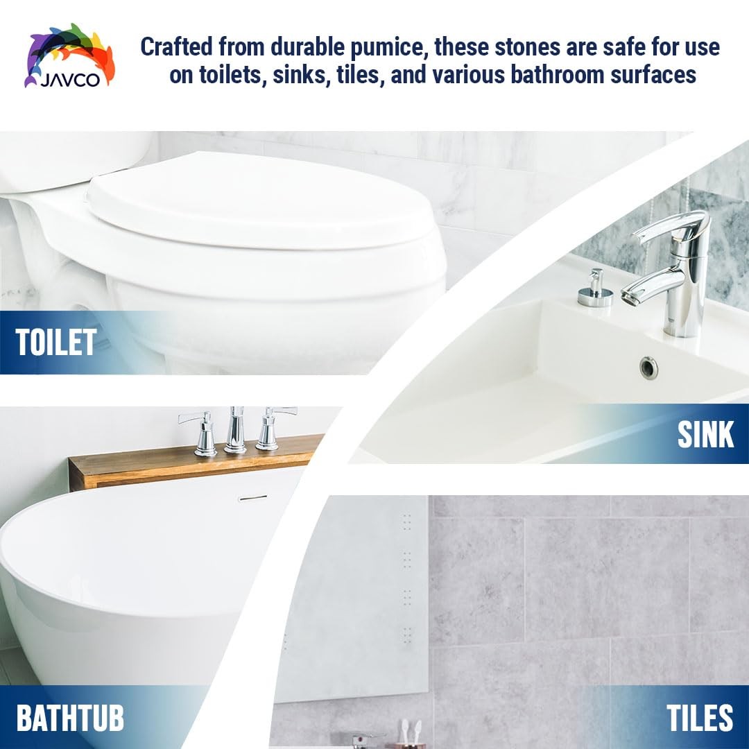 2 PACK Pumice Stone for Toilet Cleaning | Toilet Pumice Stone with Handle |