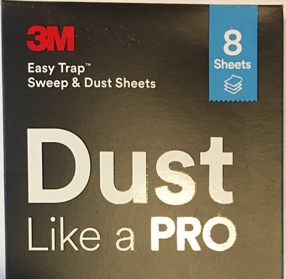 NEW 8 Sheet Pkg – 3M Dry Sweep & Dust Sheets Trap Dust, Dirt & Sand 5 In x 6 In