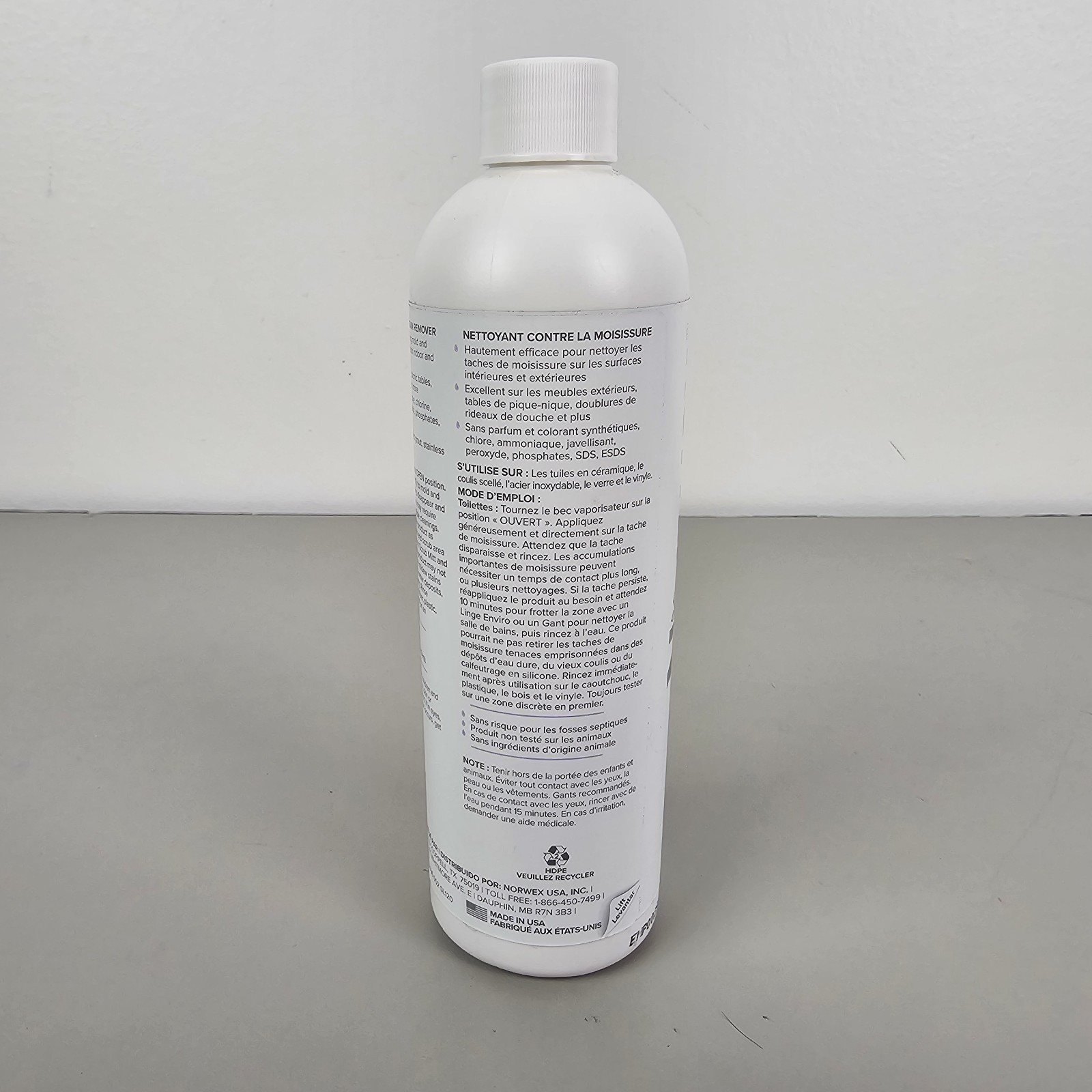 NEW Norwex Mold and Mildew Stain Remover Refill Bottle 355 ml / 12 fl oz
