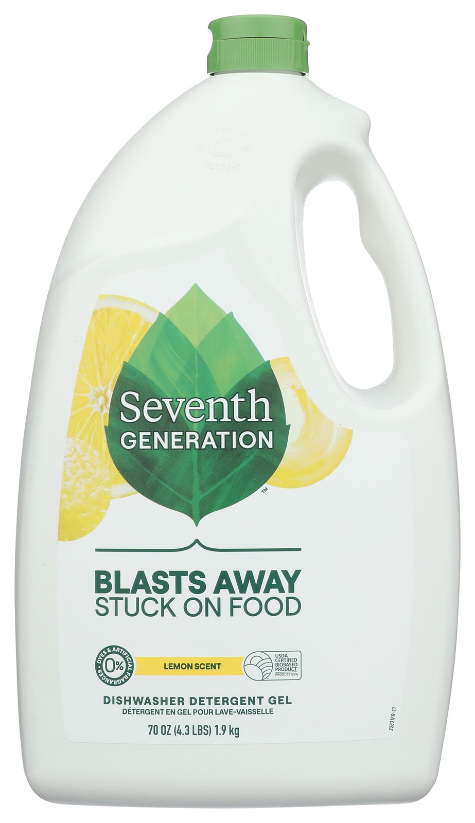 Seventh Generation Lemon Dishwasher Detergent Gel 70 Oz 6 Pack