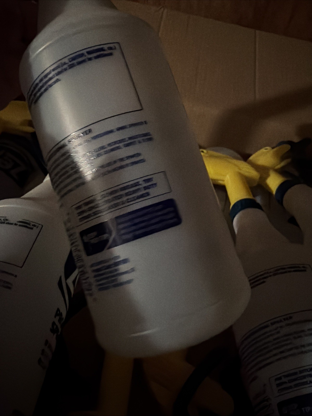 12x lot Old style zep spray bottle, dark blue trigger 2020