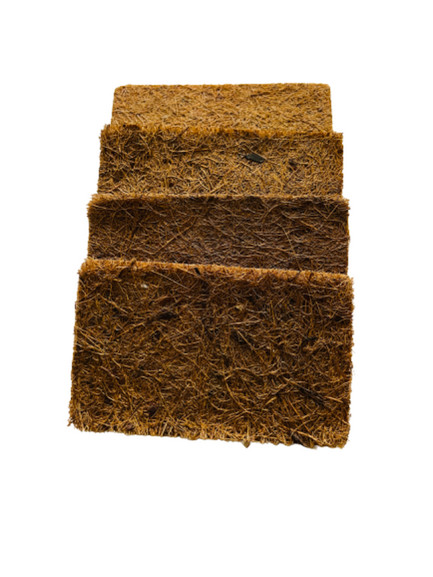 Dish Scrubber x4, Coconut Husk, Washing Pad, Eco Product, 12cm x 7.5cm x 1cm