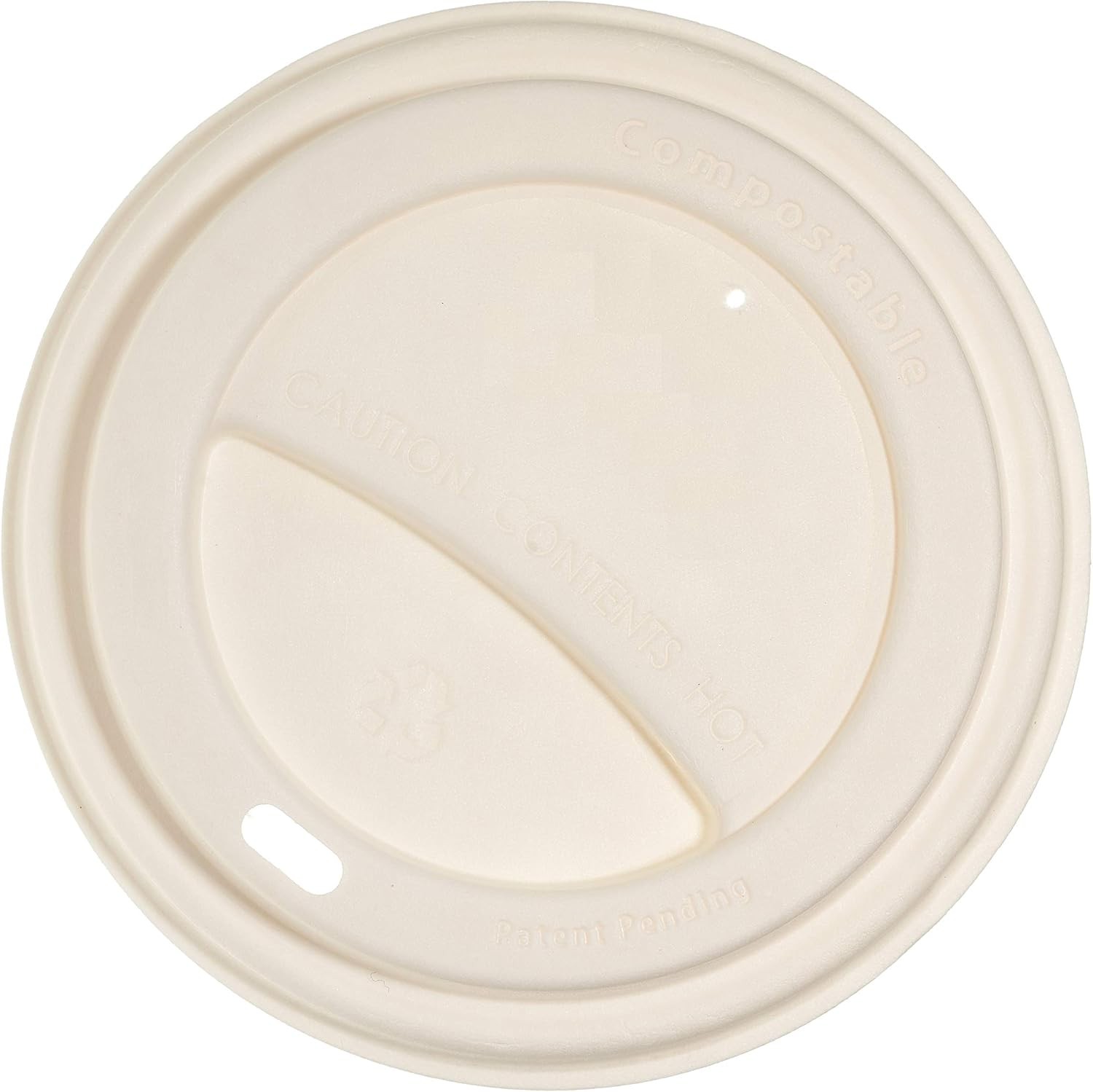 EcoQuality Disposable Fiber Coffee Cup Dome Lids for Coffee & Tea Cups – 100%
