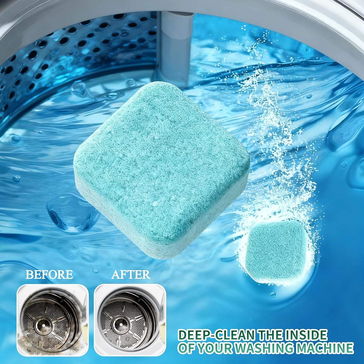 SOPAMI Washing Machine Cleaner Tablets 12 Pack, Deep 1 Count (Pack of 1)