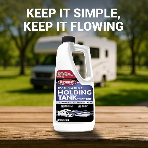 RV and Marine Boat Holding Tank Treatment for Black and Grey Water, Liquid Odor