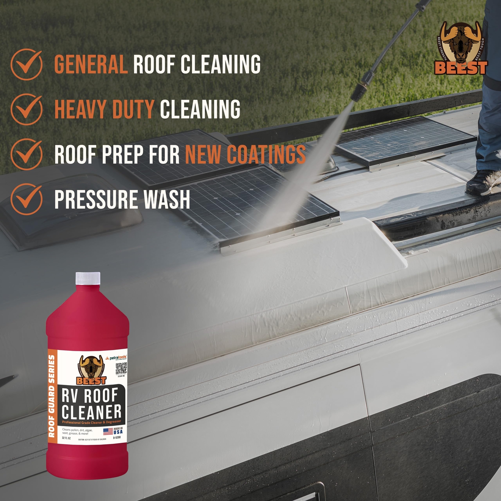 Rv Roof Cleaner super Concentrate Makes 5 Gallons Rv Cleaner & Metal Roof Clea