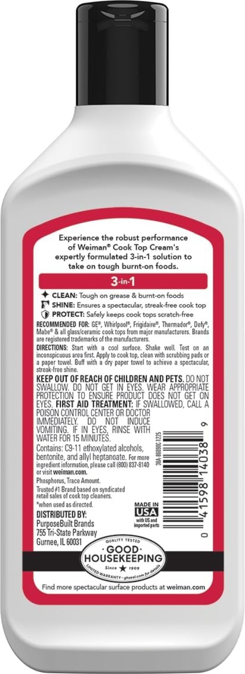 Cooktop Cleaner – 10 Ounce (Pack of 6) Non-Abrasive Formula