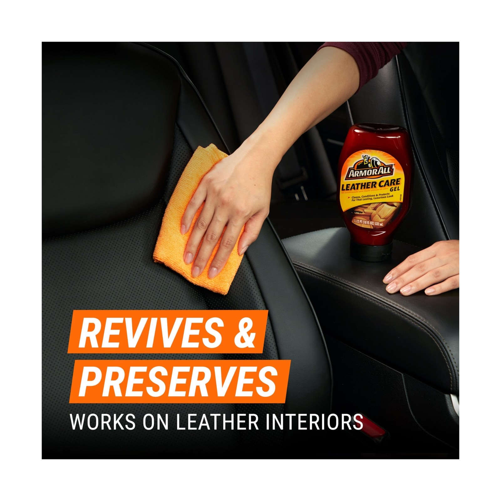 Armor All Car Leather Conditioner Gel, Interior Cleaner for Cars, Trucks and …