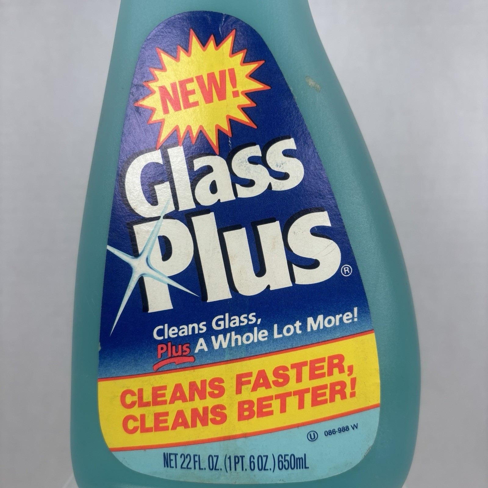 Vtg Texize Glass Plus Glass & Multi Surface Cleaner 22 fl oz Nearly Full 1988