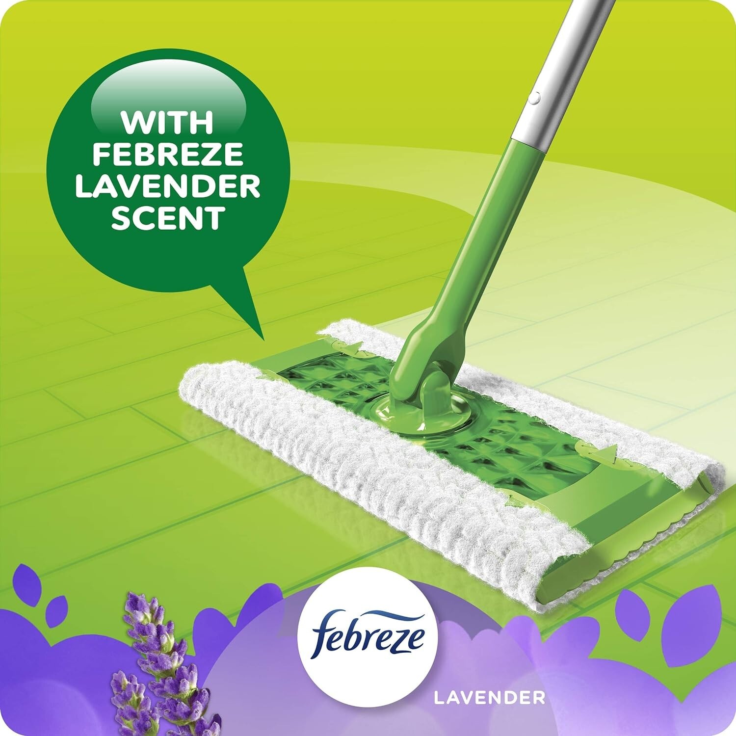 Swiffer Dry Sweeping Cloths w/Febreze Lavender, 16 Dry Cloths, Boxes Are Damaged
