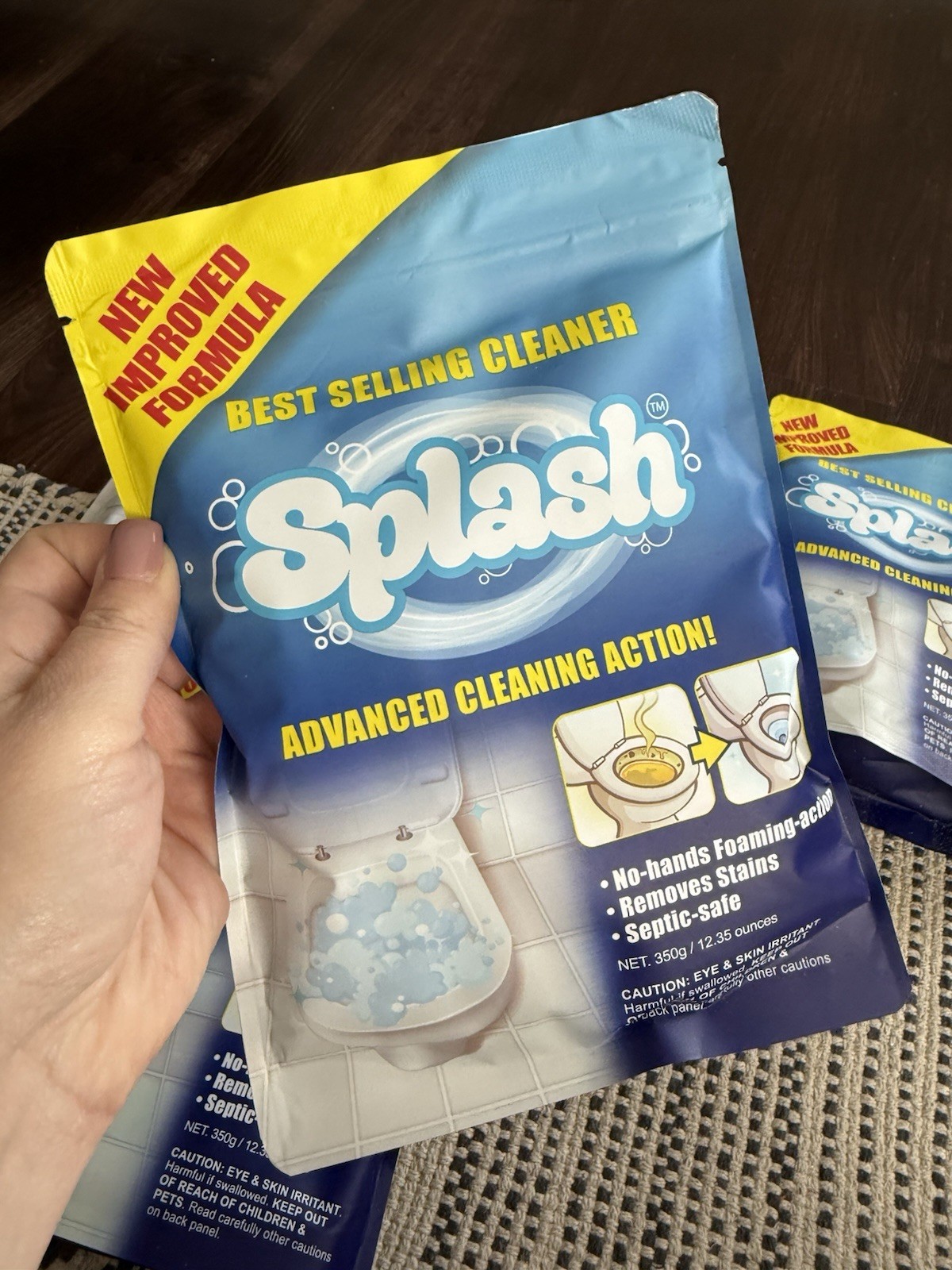 Splash Foaming Advanced Cleaner 12.35oz Toilet Bowl Cleaning Powder 01/26 Lot