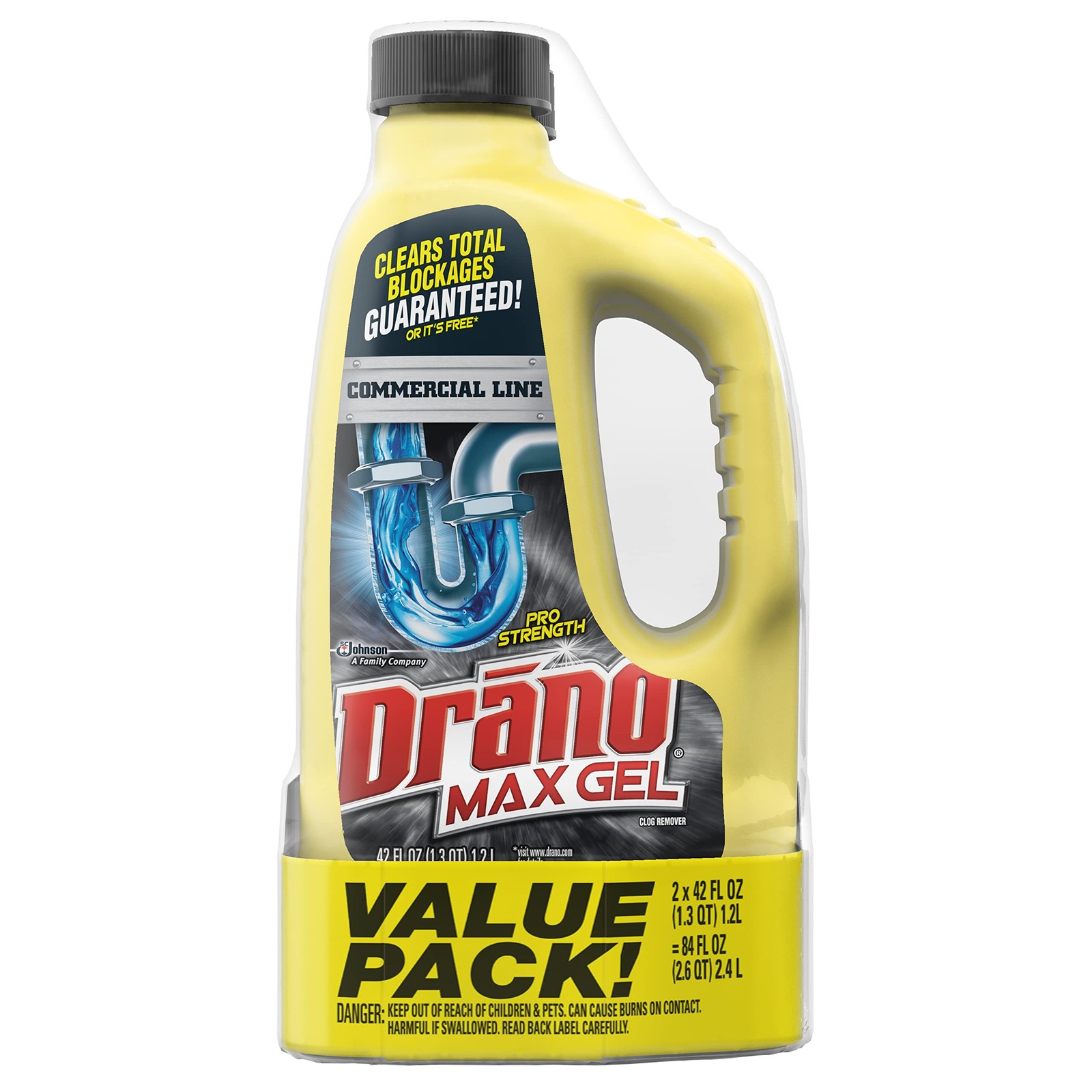 Drano Max Gel Drain Clog Remover and Cleaner for Shower or Sink Drains, Uncl…