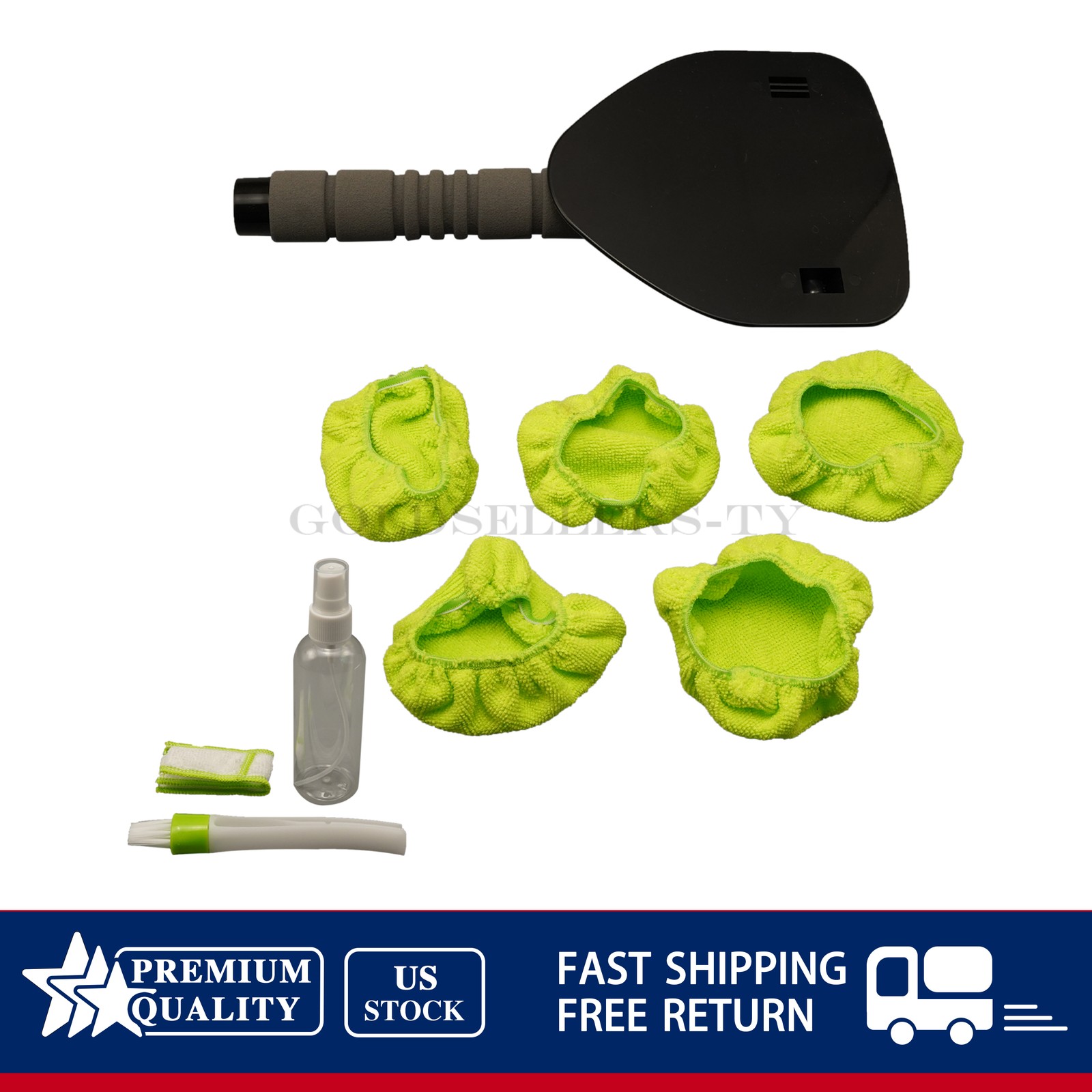 Windshield Cleaning Tool Kit Wiper Cleaner Brush Pad Extendable Car Window Glass