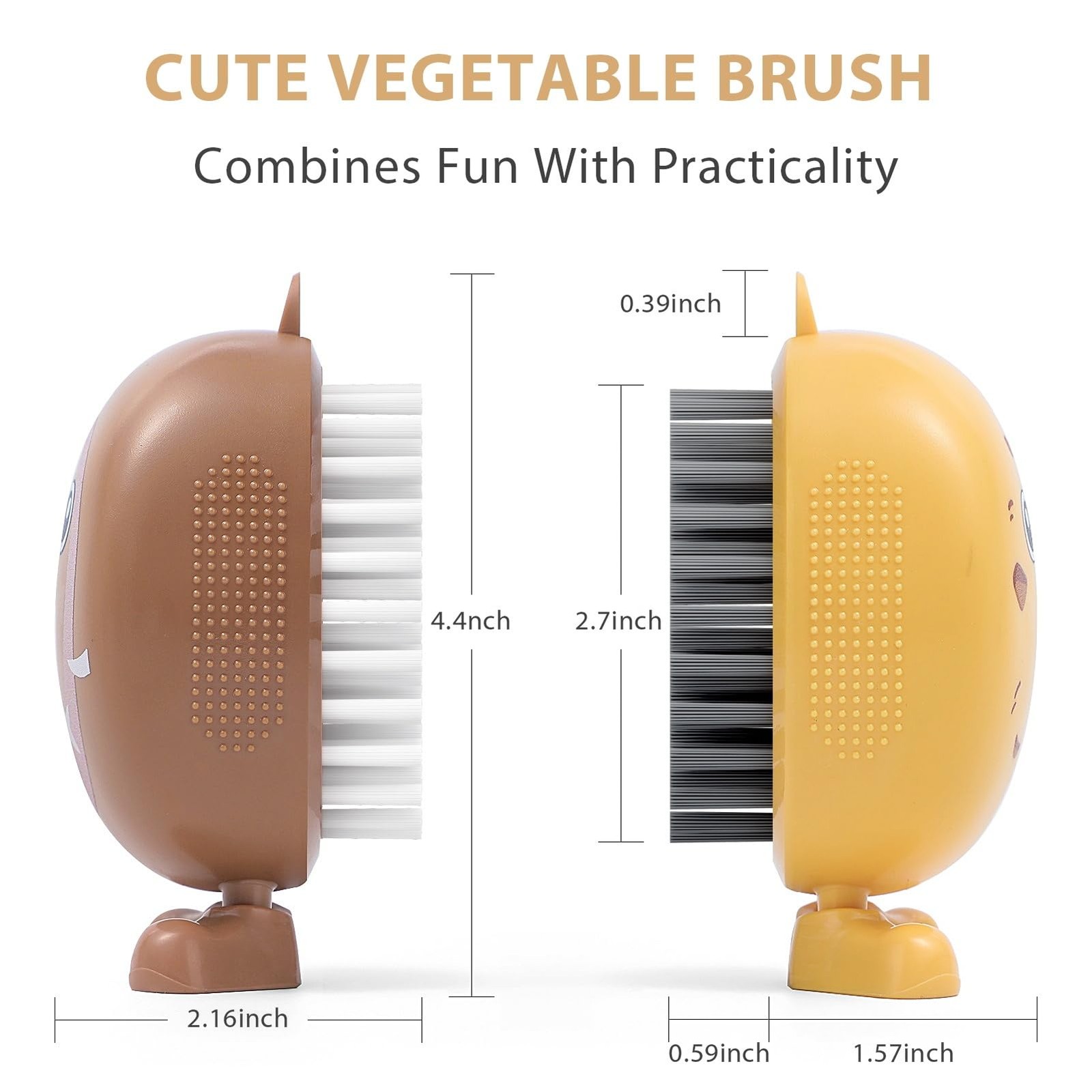 Vegetable Brush Scrubber Potato Mushroom Scrubber Brush Cleaning Veggie Fruit W