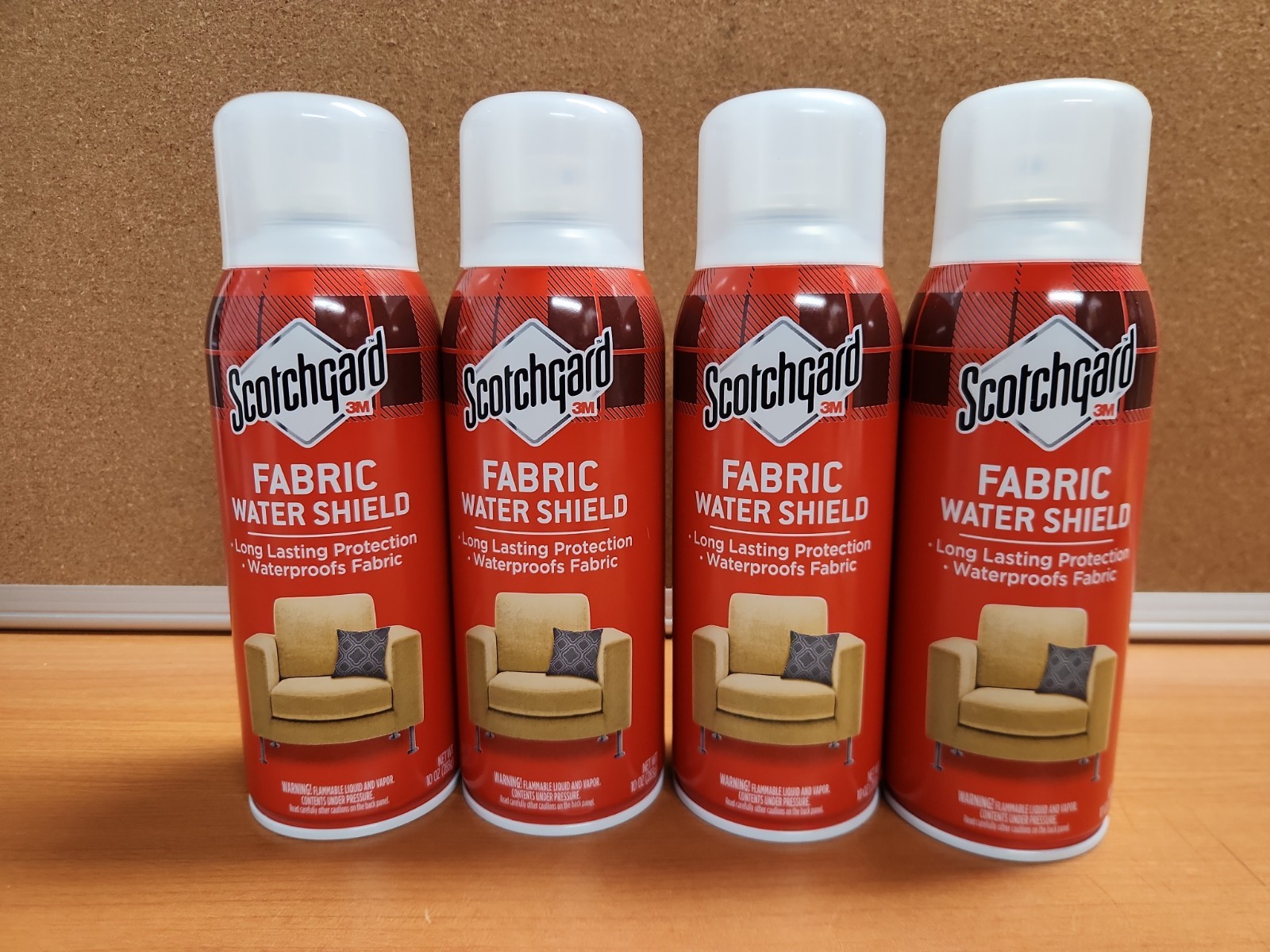 Scotchgard Fabric and Upholstery Protector, 4 Cans – 10 Oz each, Free Shipping