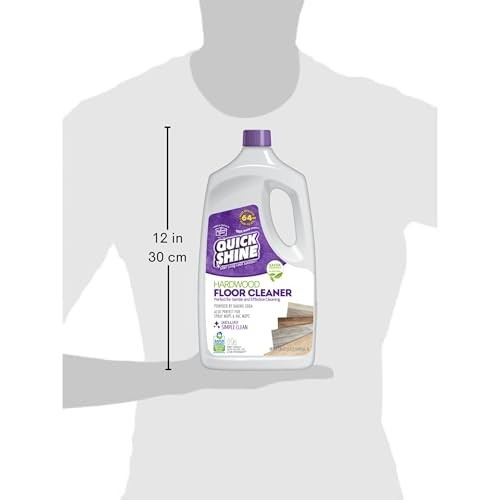 Hardwood Floor Cleaner 64oz 4Pk | Streak-Free, No Rinse | Removes Dirt & Scuffs
