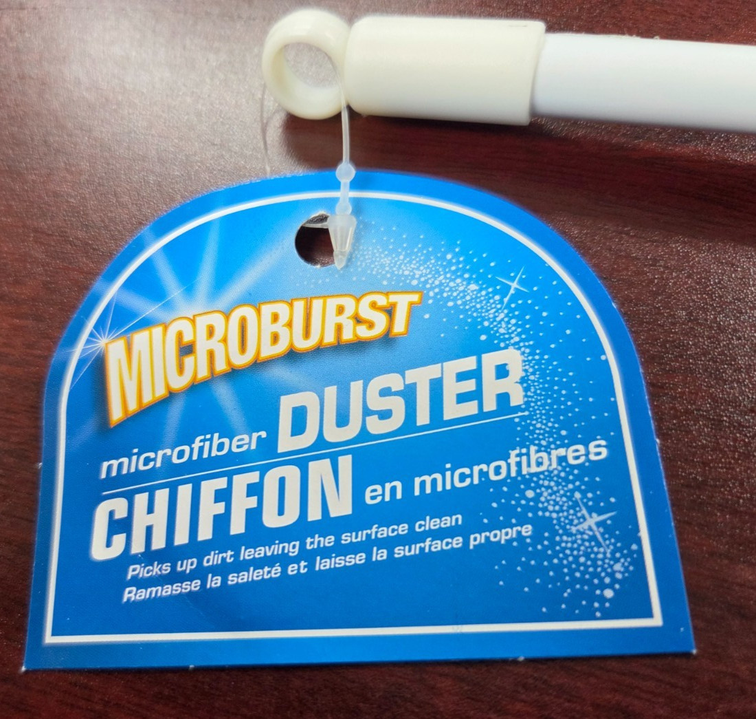 Microburst Microfiber Duster Soft Dusting Brush Household Cleaning Tool 10″ NEW