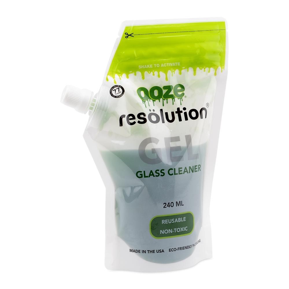 Brand New Authentic Resolution Gel Reusable Non-Toxic Glass Cleaner Pouch 240ML
