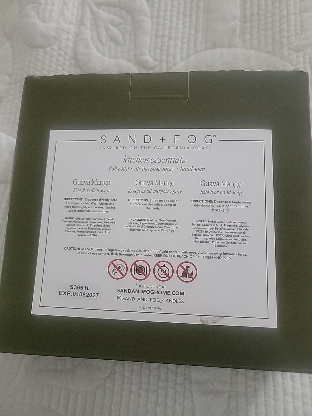 New Sand & Fog Discontinued Guava Mango Kitchen Essentials Dish, Hand, Spray