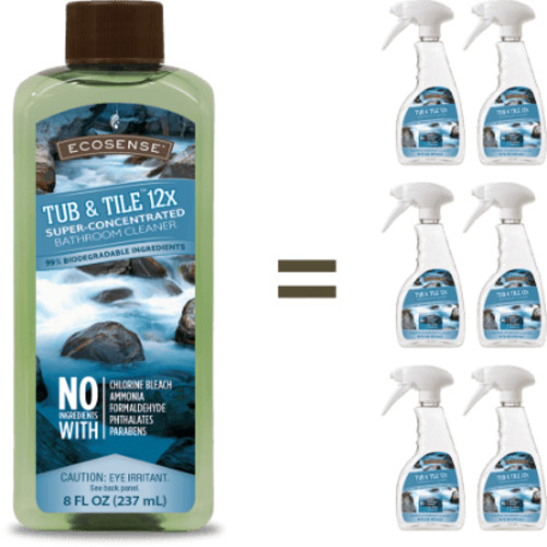 Ecosense Tub & Tile 12X Super Concentrated Bathroom Cleaner 8oz
