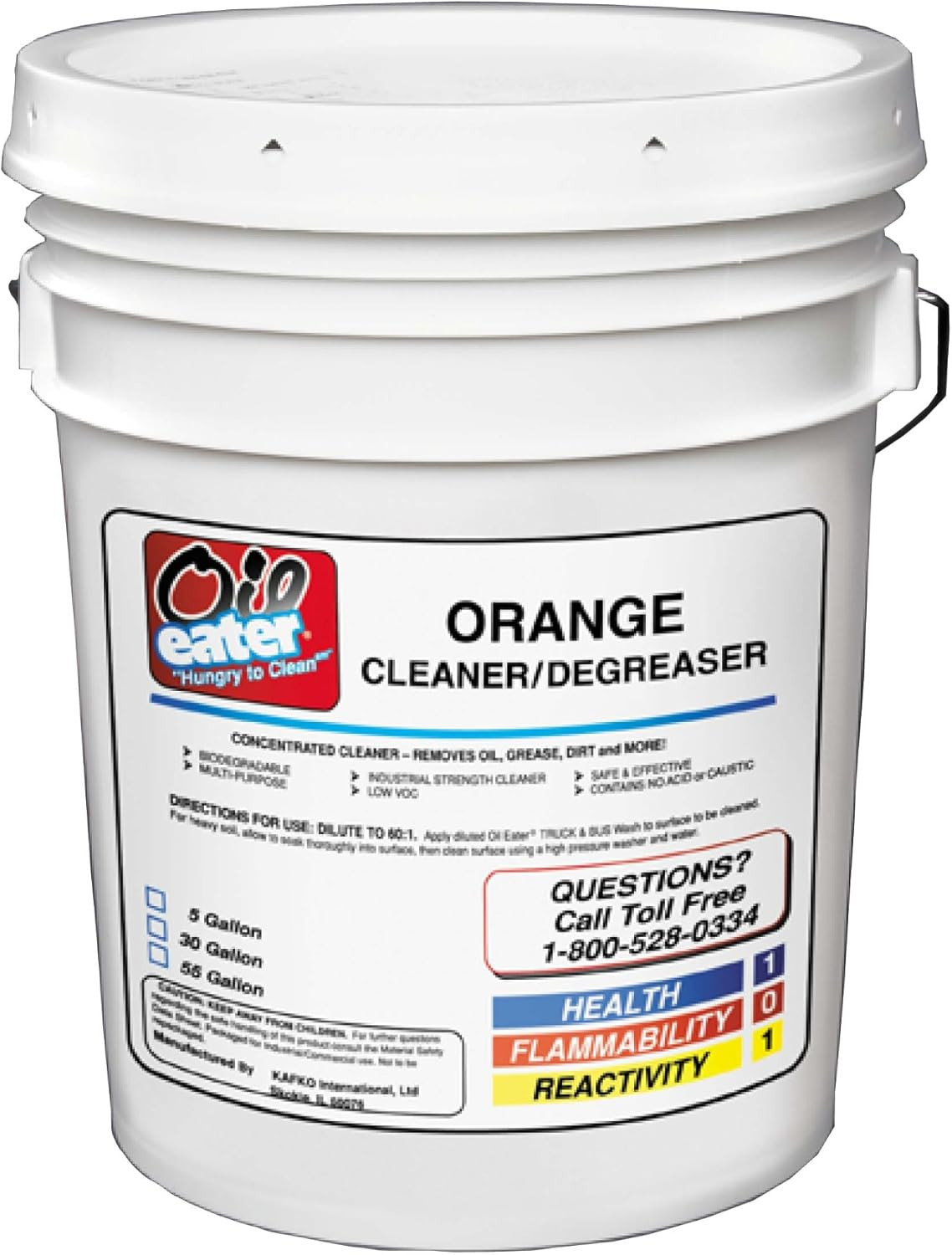 Orange 5 Gallon Cleaner/Degreaser