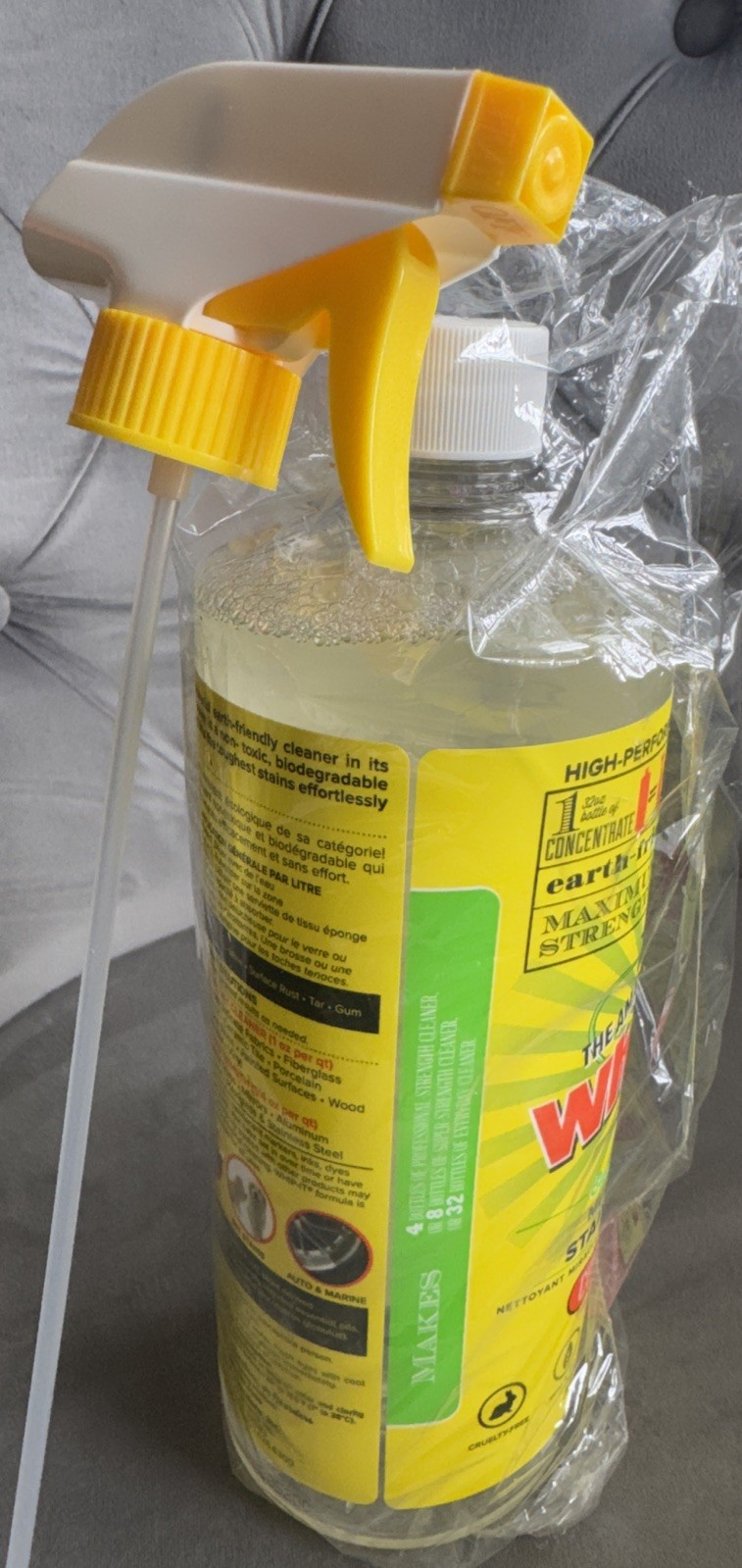 Whip It Concentrate 32 Oz All Purpose Cleaner & Stain Remover Earth Friendly NEW