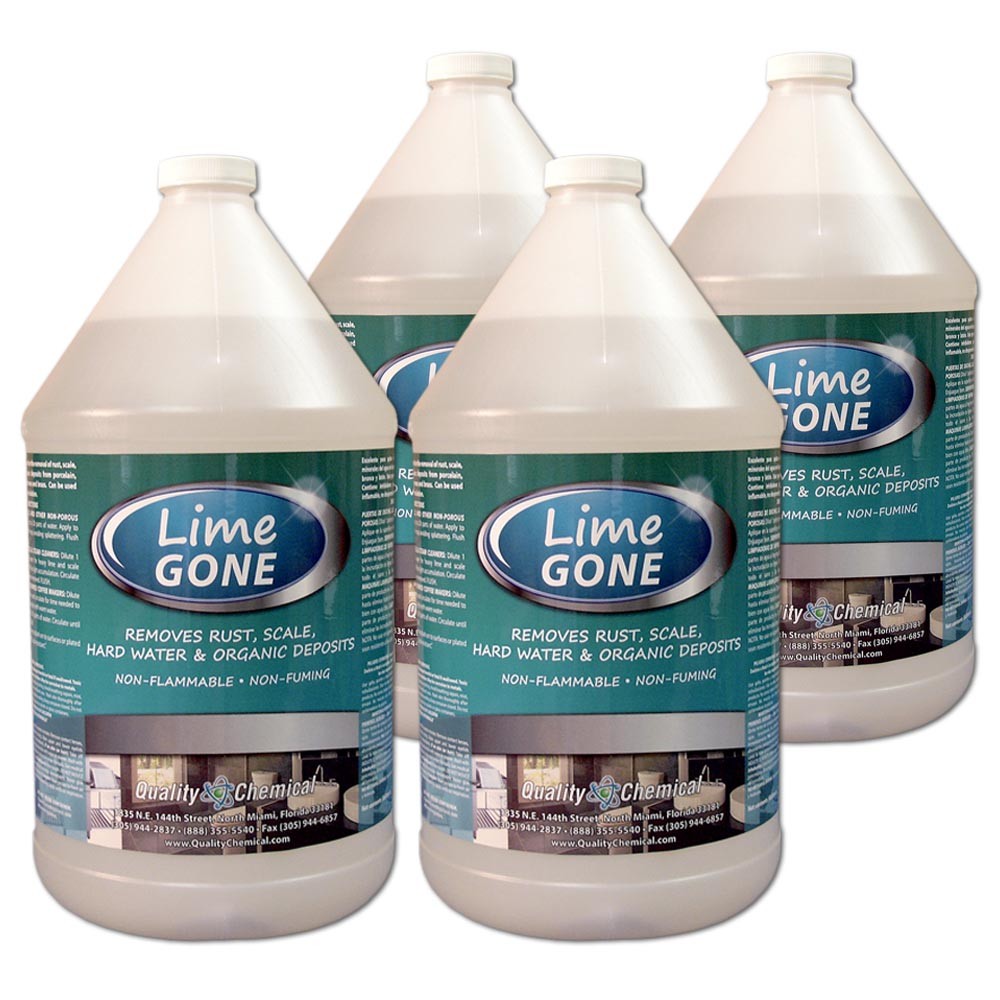 Lime-Gone / Removes lime, scale, rust & hard water deposits / 4 Gallon case