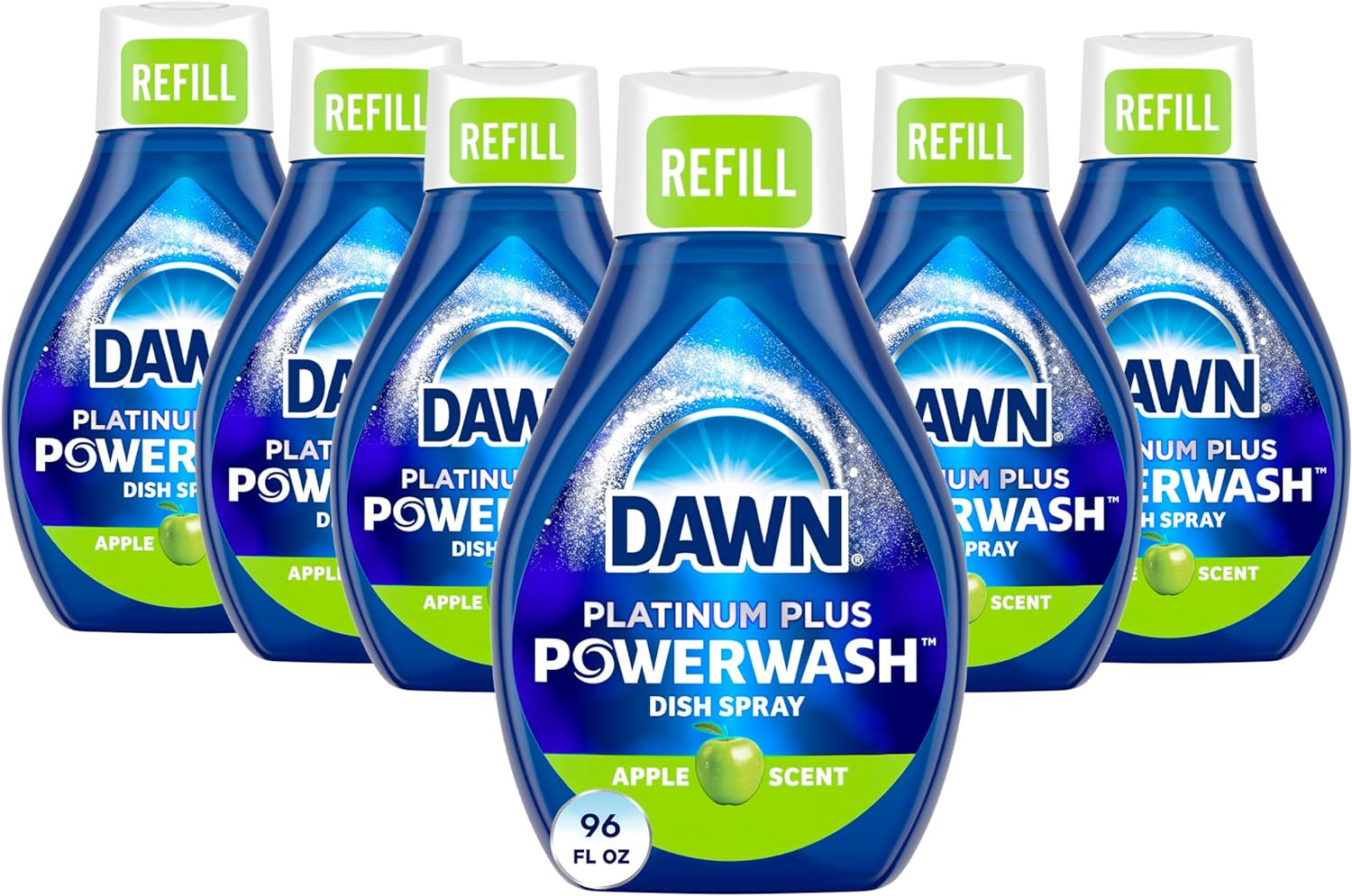 Platinum Powerwash Dish Spray, Dish Soap Cleaning Spray, Apple Scent Refill, Dis