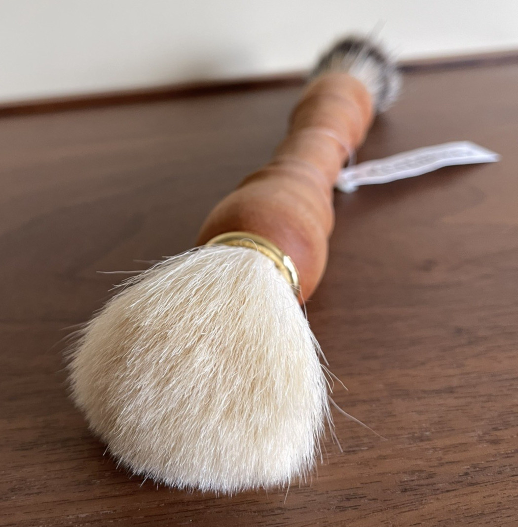 Double Dust Brush Oiled Beechwood Handle Goat Hair & Pig Bristle Brush Caldrea
