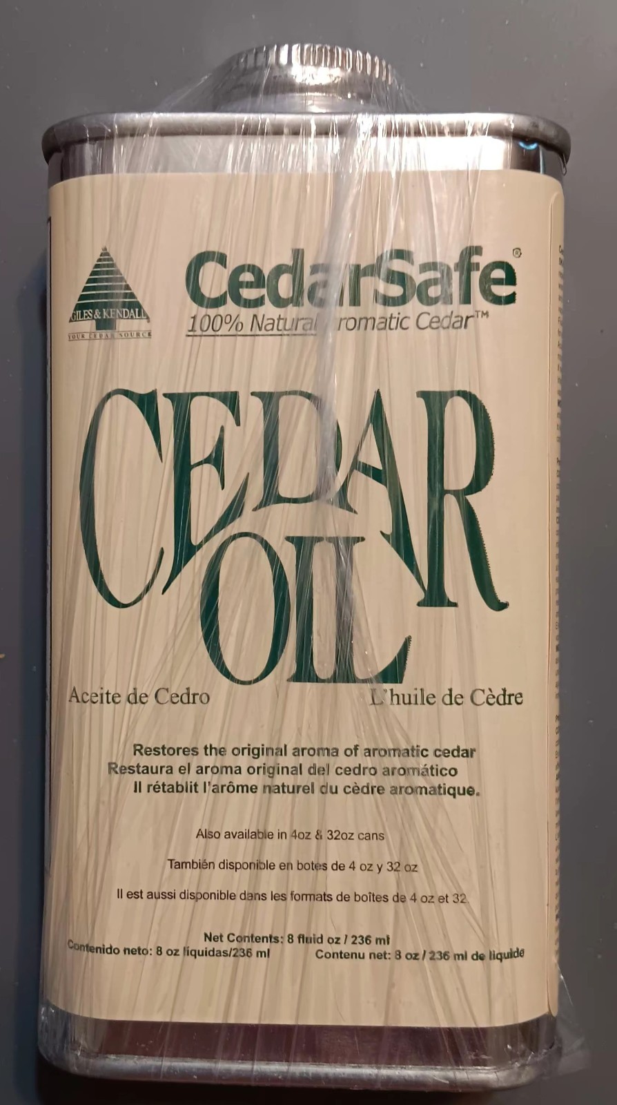 Cedar Oil – Giles and Kendall – Restores the Original Aroma of Cedar Wood 8 oz